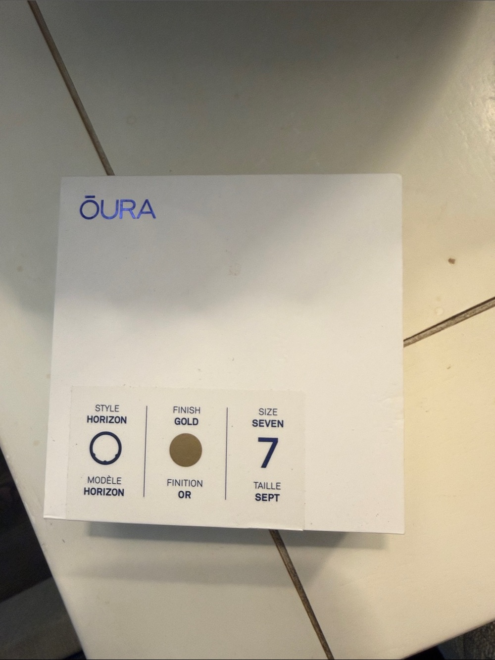 Oura Gen3 Horizon Ring — Gold Finish
